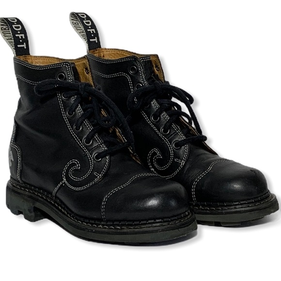Derby Swirl Combat Boots 